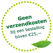 Geen verzendkosten boven €25