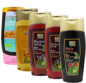 Aanbieding 4x BIO Agave + BIO Cocunut syrup