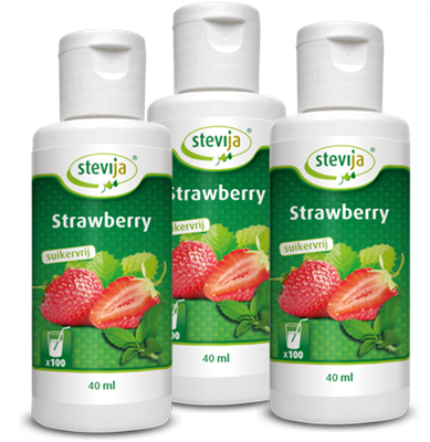 SteviJa Limonadesiroop Strawberry