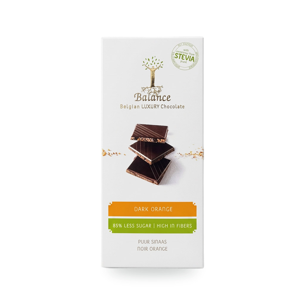[5938] Balance Chocolade Puur Orange - Reep 85 g
