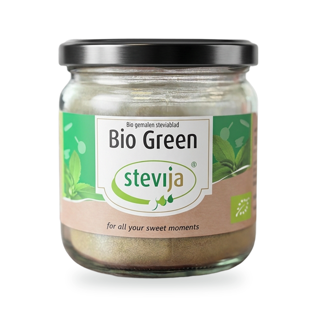 [6608] BIO Green Gemalen Steviablad (fijn) - Pot: 100 g