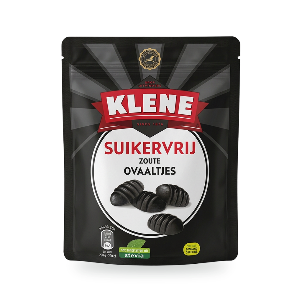 [6145] Zoute Ovaaltjes, suikervrij - Met Stevia extract – 105 g